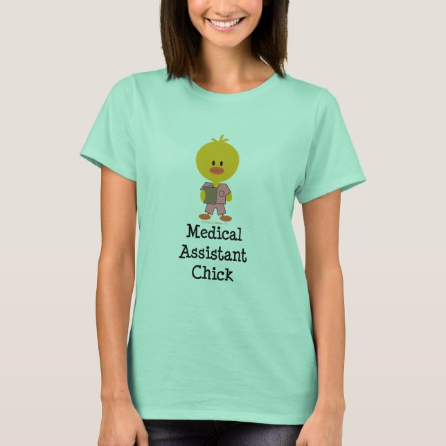 Camiseta de polluelo de asistente médico (Anverso)