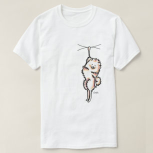 Camiseta de Pomerania Blanca Clingy