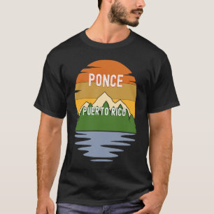 Camiseta De Ponce Puerto Rico Vintage Sunset