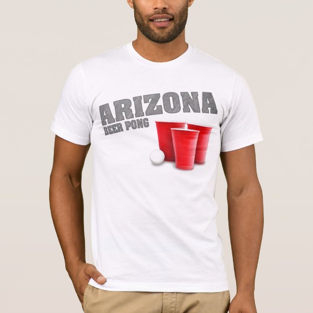 Camiseta de Pong de la cerveza de Arizona (Anverso)