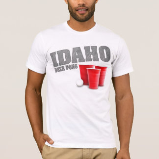 Camiseta de Pong de la cerveza de Idaho