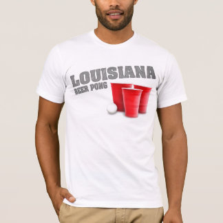 Camiseta de Pong de la cerveza de Luisiana