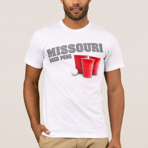 Camiseta de Pong de la cerveza de Missouri