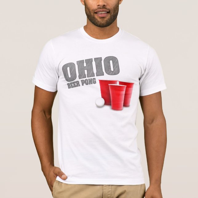 Camiseta de Pong de la cerveza de Ohio (Anverso)