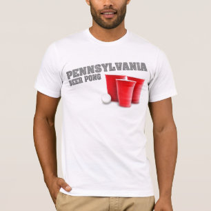 Camiseta de Pong de la cerveza de Pennsylvania