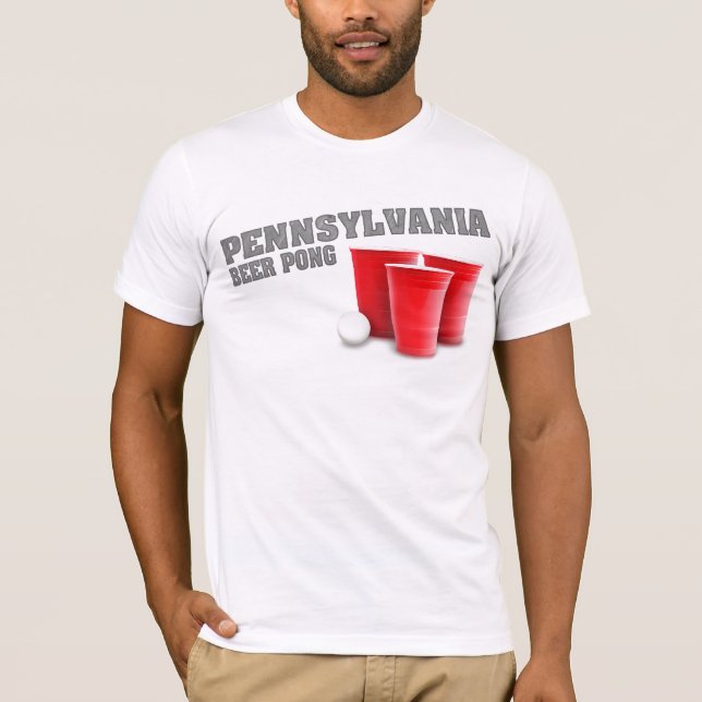 Camiseta de Pong de la cerveza de Pennsylvania (Anverso)