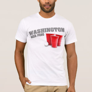 Camiseta de Pong de la cerveza de Washington