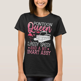 Camiseta de Pontoon Queen Flamingo Boating