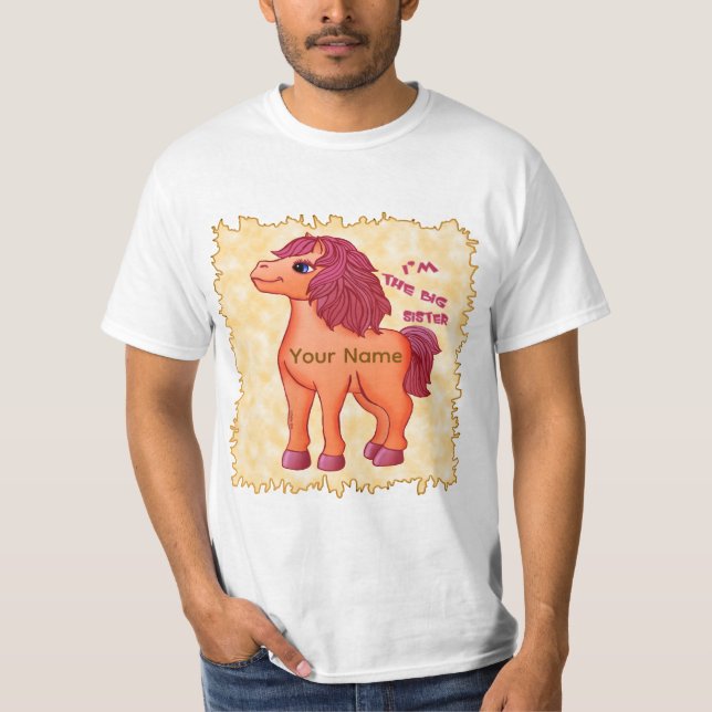 Camiseta de pony de hermana mayor (Anverso)