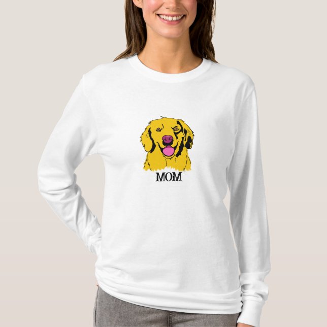Camiseta de Pop Art de Golden Retriever (Anverso)