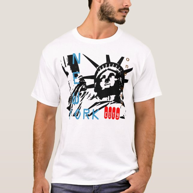 Camiseta de Pop Art Lady Liberty (Anverso)