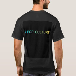 Camiseta de POP-CULTURA - Tipografía de gradiente 