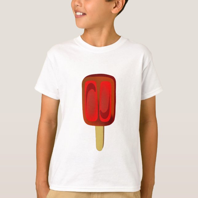 Camiseta de popsicle de fresa de cerezo (Anverso)