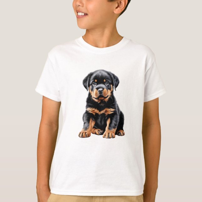 Camiseta de porra de Rottweiler para niños (Anverso)