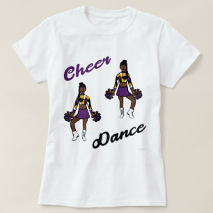 Camiseta de porristas/baile (Camuflaje púrpura)