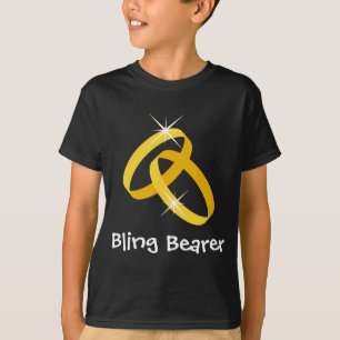 Camiseta de portador de anillo de brillo para niño