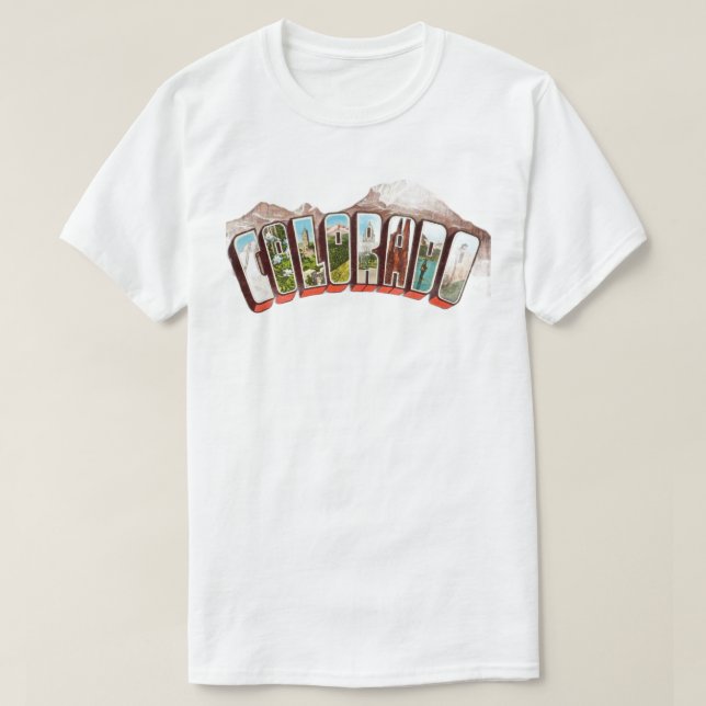 Camiseta de postal de Colorado (Diseño del anverso)