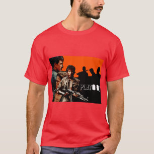 Camiseta de póster de fan de pelotón amigo diverti