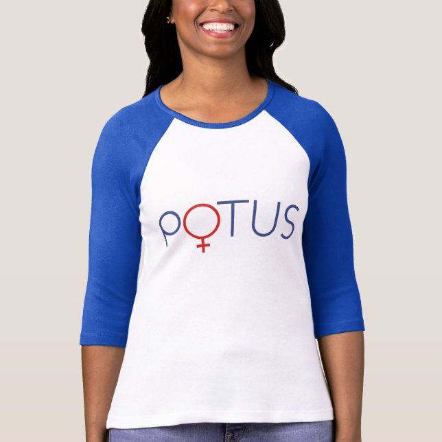 Camiseta de POTUS femenina Señora Presidenta (Anverso)