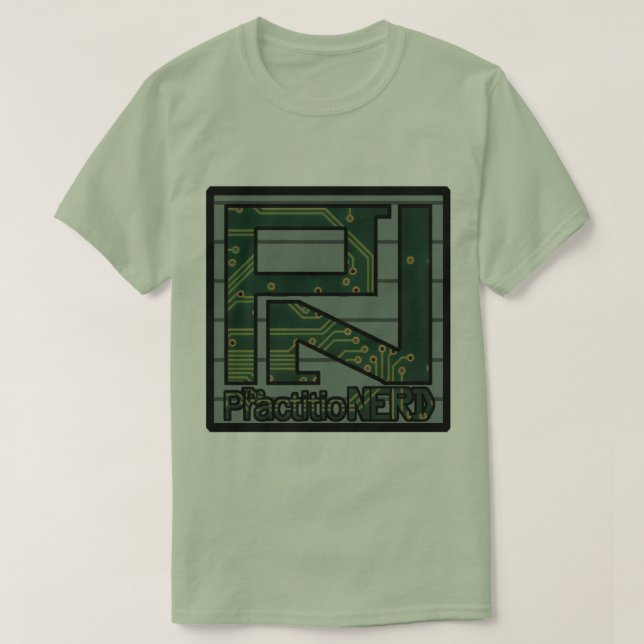 Camiseta de PractitioNERD de la tecnología (Diseño del anverso)