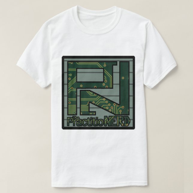 Camiseta de PractitioNERD de la tecnología (Diseño del anverso)