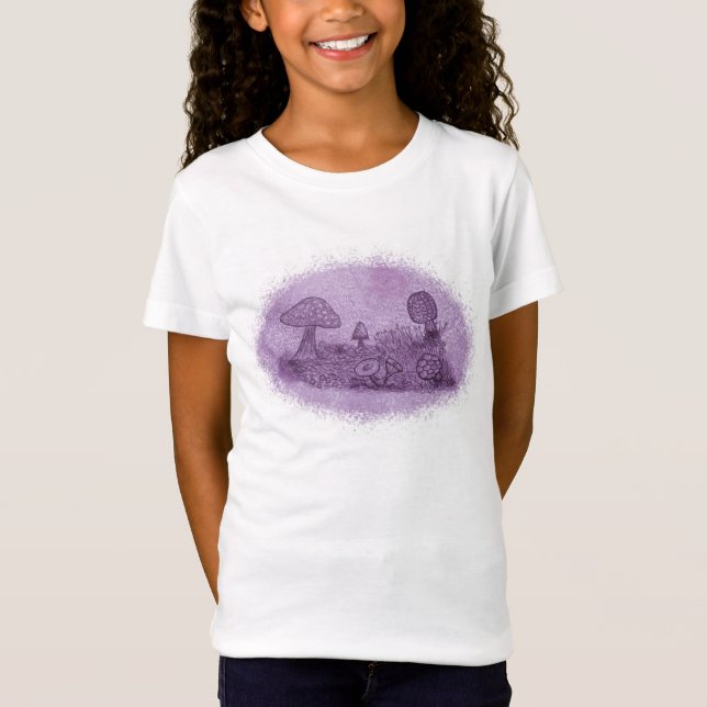 Camiseta de prado de hongos (niño) (Anverso)