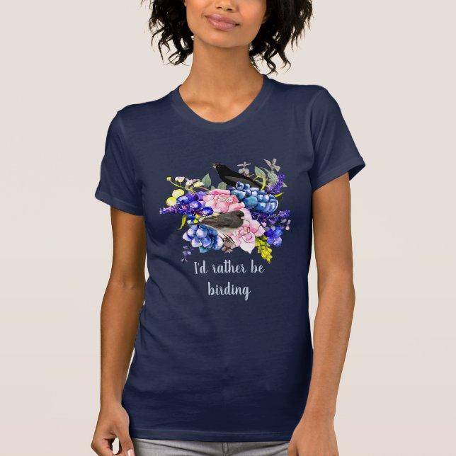 Camiseta de 'Prefiero estar observando aves / Aman (Anverso)
