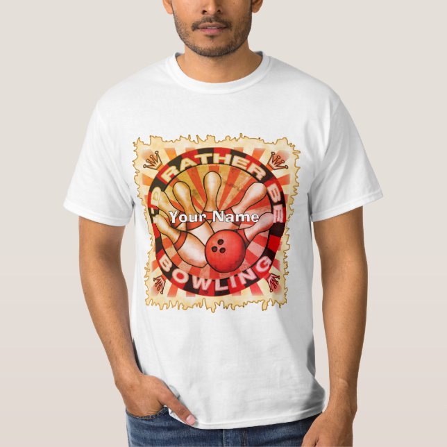 Camiseta de Prefiero Jugar a los Bolos (Anverso)
