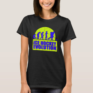 Camiseta De primate a hockey sobre hielo humano Evolución d