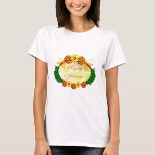 Camiseta de primavera feliz
