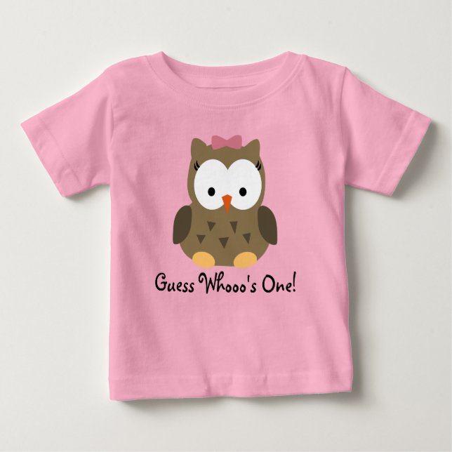 Camiseta De Primer Cumpleaños De La Niña Cute (Anverso)