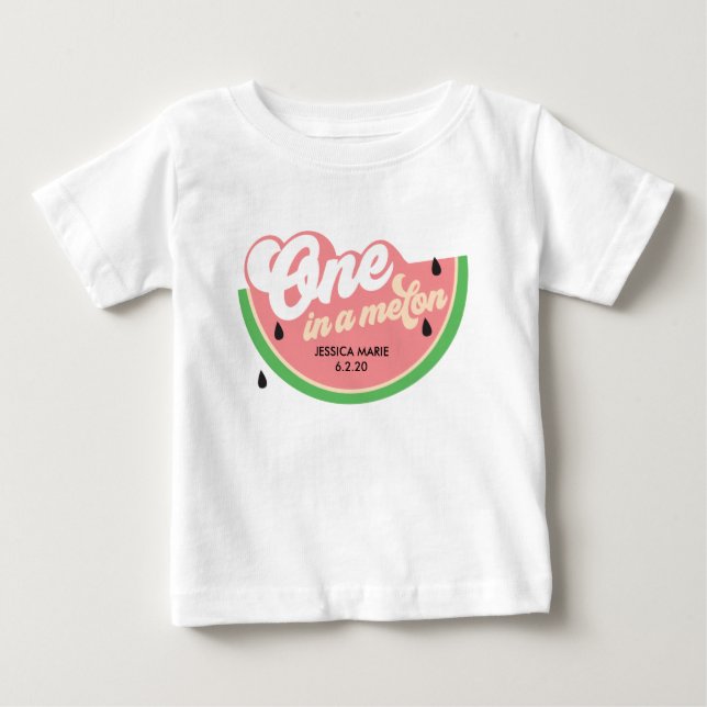Camiseta de primer cumpleaños de One In a Melon (Anverso)