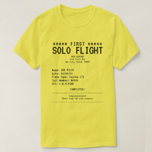 Camiseta de Primer Vuelo Solo