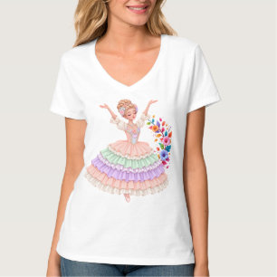 Camiseta de Princesa Bailarina Pastel   Da de Ball
