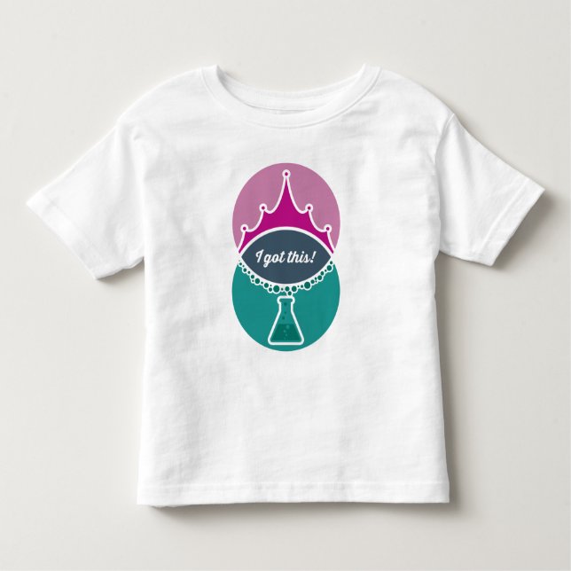 Camiseta de Princesa de la Ciencia (Tono Suave) pa (Anverso)