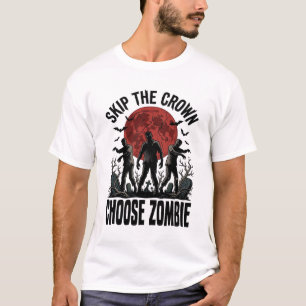 Camiseta de Princesa Zombie Horror Vintage Gráfico