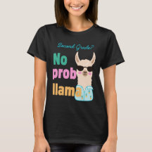 camiseta de prob-llama de segundo grado