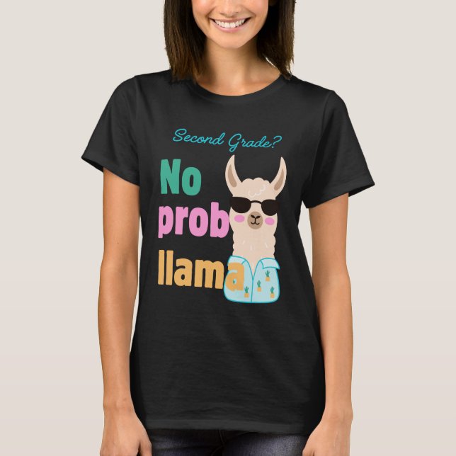 camiseta de prob-llama de segundo grado (Anverso)