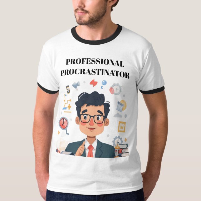 Camiseta de Procrastinador Profesional (Anverso)