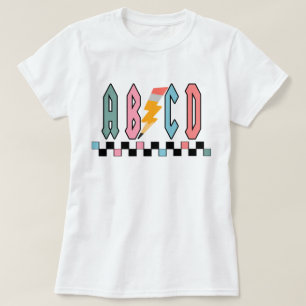 Camiseta de Profesor Abcd, Regalo de Agradecimient