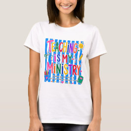 Camiseta De Profesor Cristiano Mi Enseñanza Es Mi