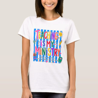 Camiseta De Profesor Cristiano Mi Enseñanza Es Mi