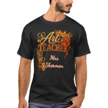 Camiseta de profesor de arte personalizada