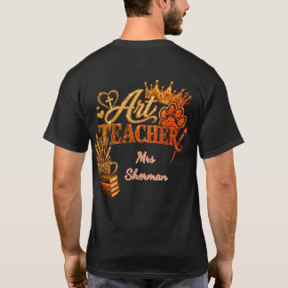 Camiseta de profesor de arte personalizada