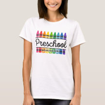Camiseta de profesor de escuadrón preescolar