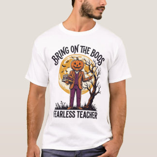 Camiseta de Profesor de Halloween Grabado Vintage 