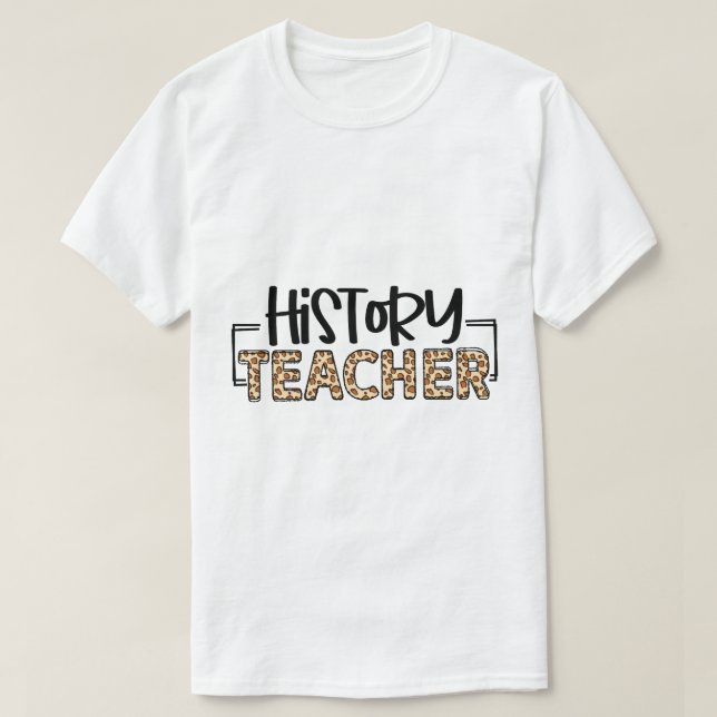 Camiseta de profesor de historia (Diseño del anverso)