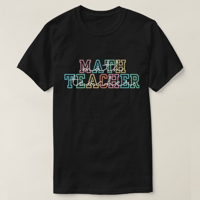 Camiseta de profesor de matemáticas, regalo de pro (Diseño del anverso)