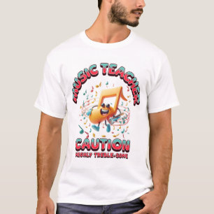Camiseta de profesor de música "Travieso en agudos