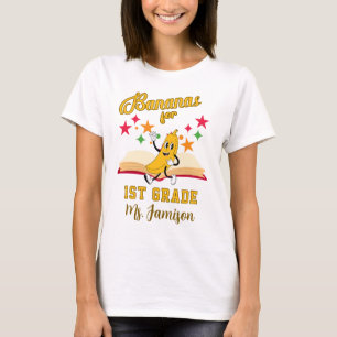 Camiseta de profesor de plátanos Personalizado